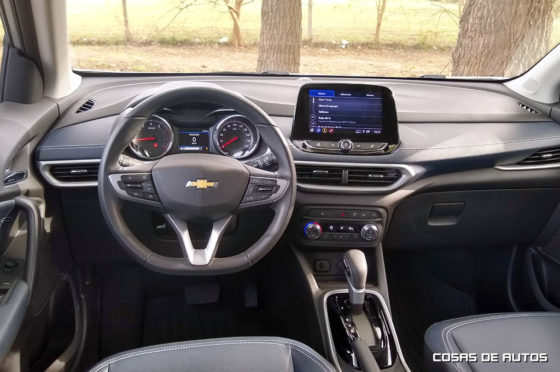 Interior de la Chevrolet Tracker