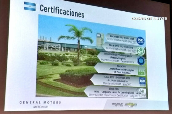 GM Planta Rosario Certificaciones