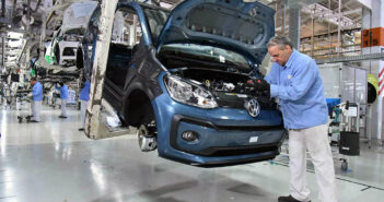 VW Brasil confirmó el fin de producción del up! VW up - Línea de producción en Taubaté
