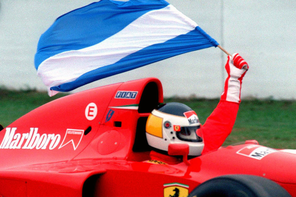 Reutemann en la previa del GP de Argentina 1995