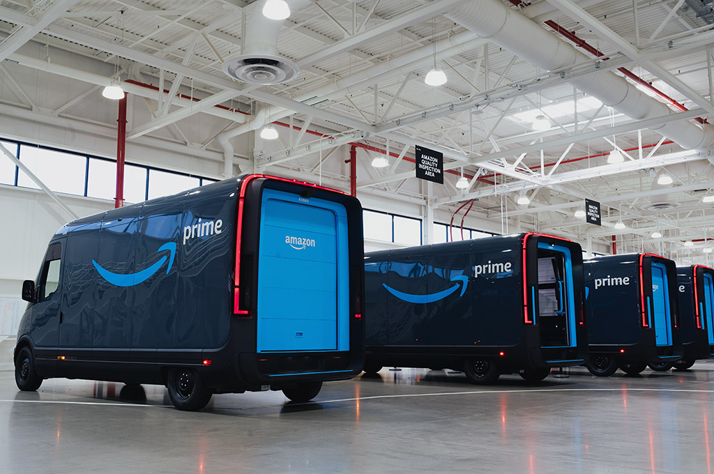 Amazon EV Furgón Rivian