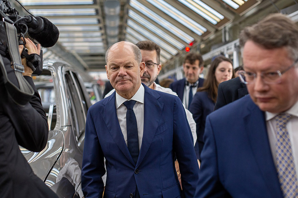  Olaf Scholz visitó el Centro Industrial Pacheco de VW Group Argentina