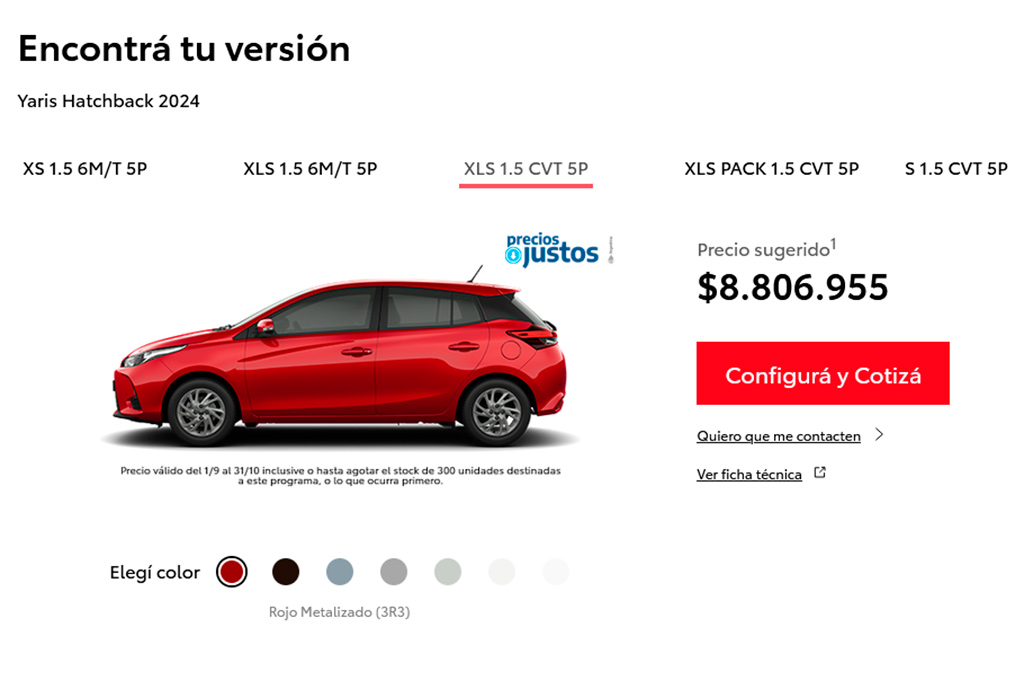 Toyota - Precios Justos