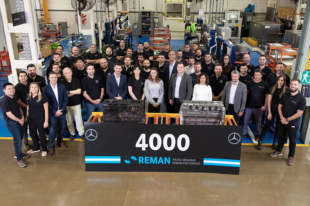 Mercedes-Benz Camiones y Buses celebra las 4.000 piezas REMAN