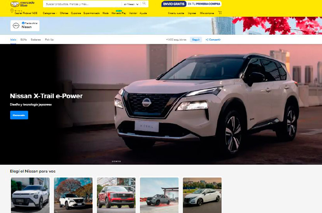 Nueva tienda Nissan - Mercado Libre